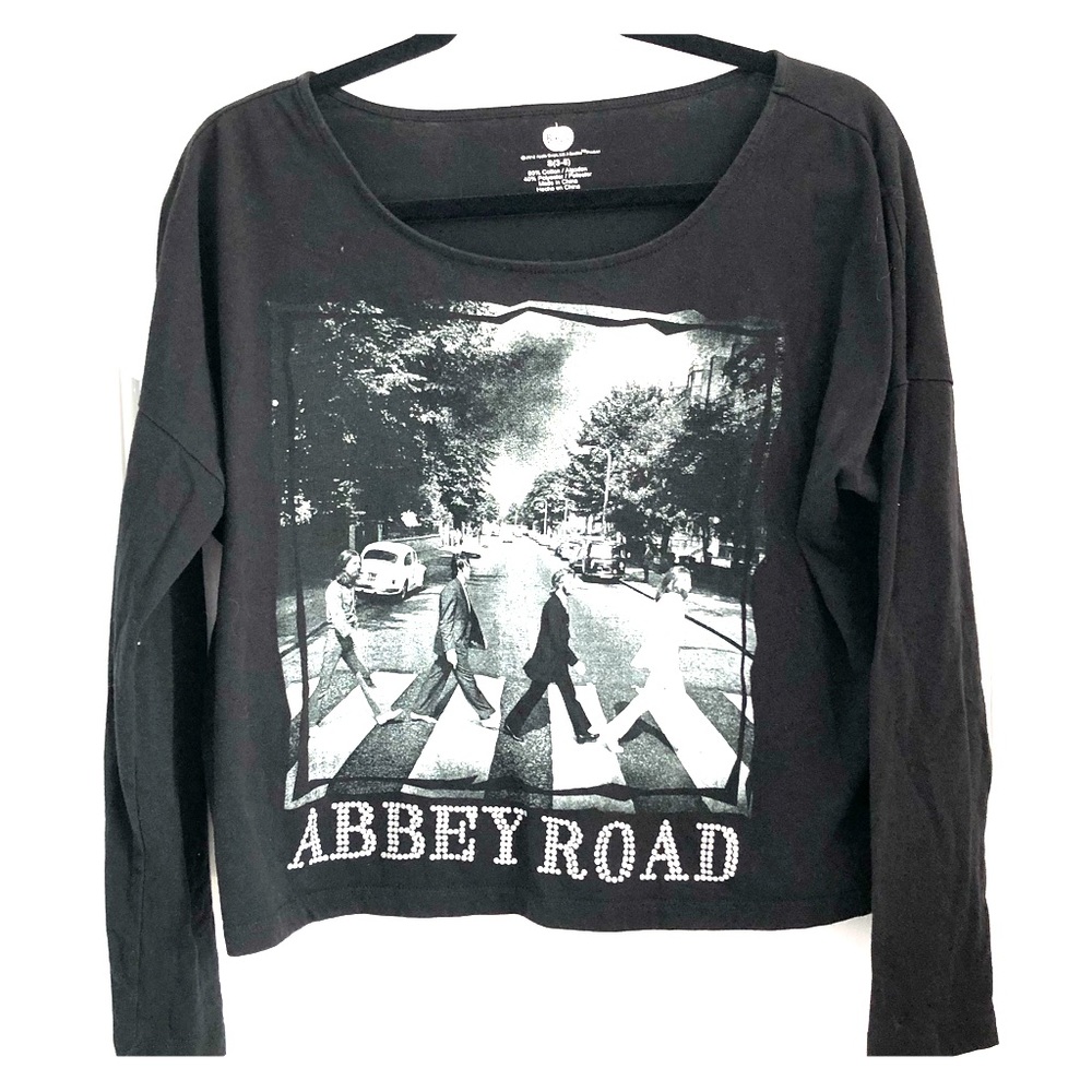 Super cute crop shirt Abbey Road size S